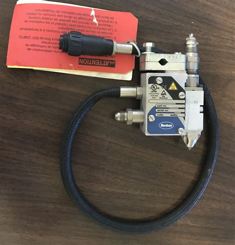 Nordson Hot Melt Adhesive Gun Model KBCGS P N Volts Watts New Equipment