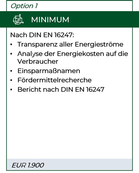 Energieaudits nach DIN 16247 Energieberatung Nichtwohngebäude Systeme