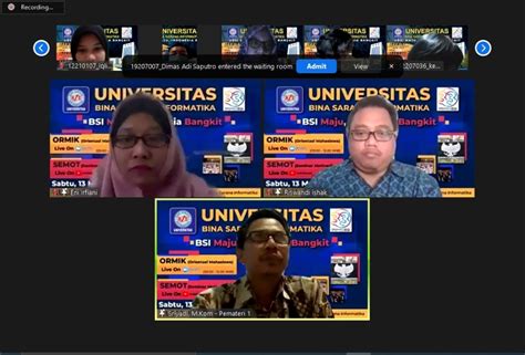 Universitas Bsi Gelar Orientasi Akademik Secara Daring