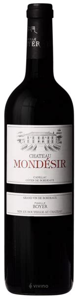 Château Mondesir Cadillac Côtes de Bordeaux Vivino US