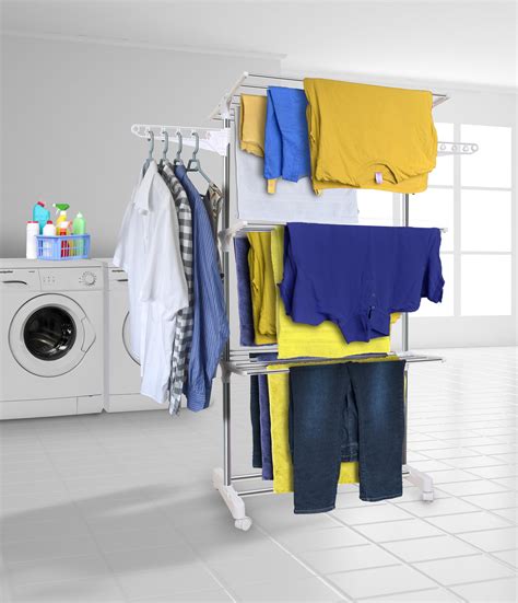 Clothes Airer Drying Rack Extra Large 3 Tier Clothes Drying Rail