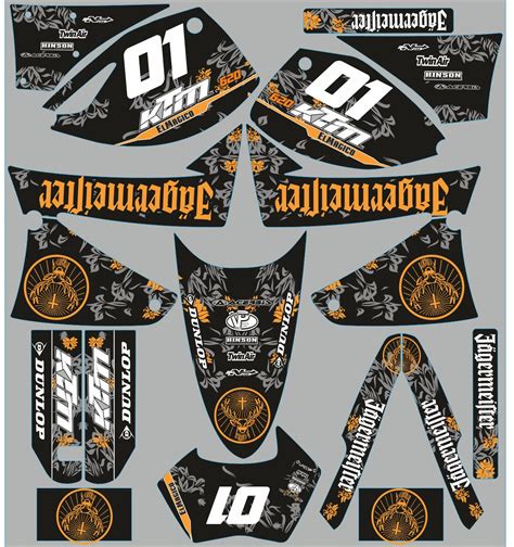 KTM 640 LC4 Graphic Kit JÄgermeister Motorcycle Graphic Kit Shop