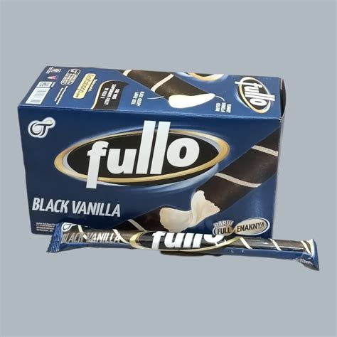 Jual FULLO Black Vanilla Wafer Roll 20 Roll Box Shopee Indonesia