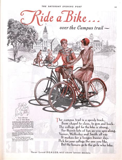 Gallery Early Bicycle Advertisements The Saturday Evening Post