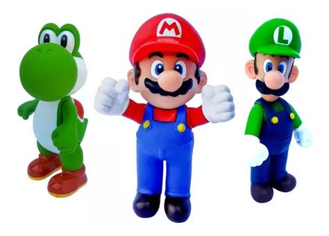 Kit Super Mario Luigi Yoshi Bonecos Grandes Caixa Original Venda Em