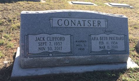 Jack Clifford Conatser 1932 2017 Memorial Find A Grave