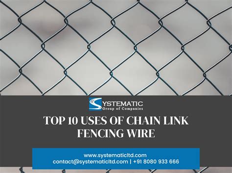 Top 10 Uses Of Chain Link Fencing Wire Systematic Ltd Galvanized