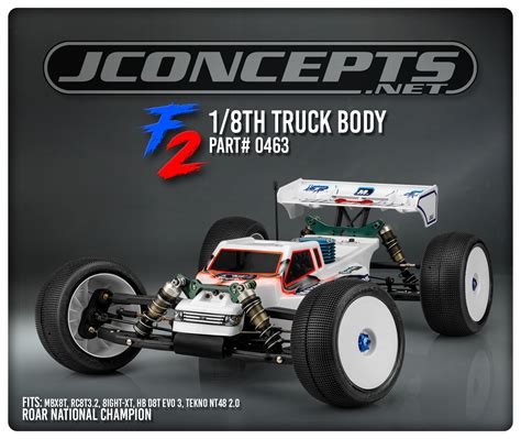 Jconcepts New Release F2 8th Scale Truck Body Jconcepts Blog