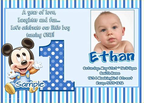 Baby Boy 1st Birthday Invitation Templates Free Of Items Similar to ...