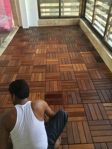 Wooden Ipe Deck Wood Tiles at ₹ 325/sq ft in New Delhi | ID: 2851752432048