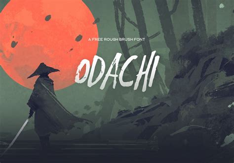 Create The Perfect Grunge Look With The Odachi Brush Font Hipfonts