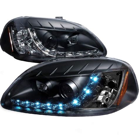 Spec D Projector Headlights Honda Civic Ek R Led Style Black