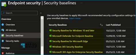 Access Settings Insight In Intune Security Baselines Htmd Blog