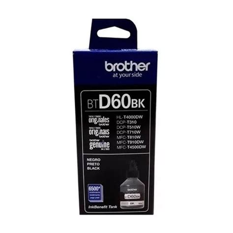 Tinta Brother BTD 60BK Black 108ml Dcp T310 T510w T4500dw