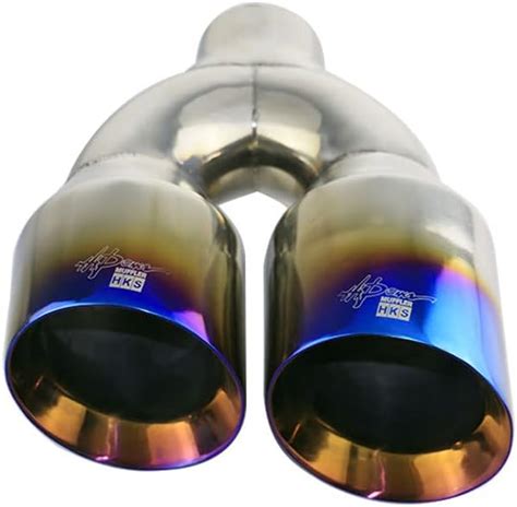 Dual Exhaust Tips 2 5 ID 4 OD Dual Muffler Tips Universal Fit For