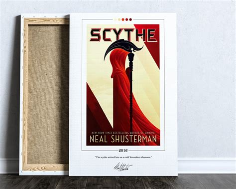 Scythe Book Cover Poster Neal Shusterman, Scythe Poster, Scythe Print, Book Posters, Canvas Wall ...