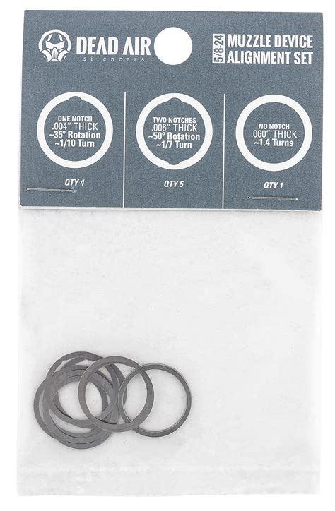 Dead Air Silencers Muzzle Device Shim Kit 762 Click Click Boom