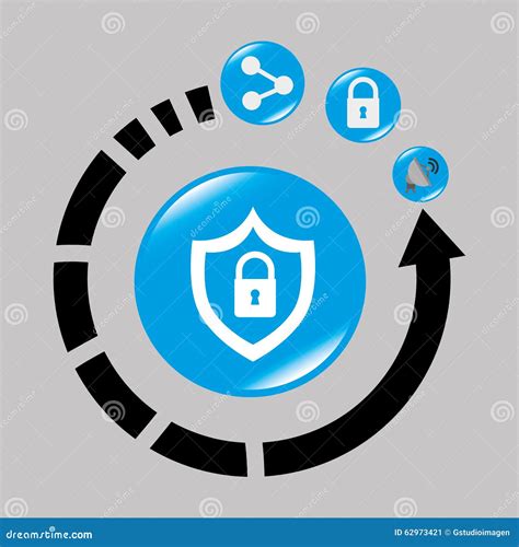 Data Center Security System Stock Illustration Illustration Of Shield