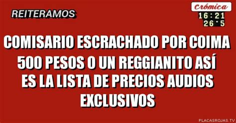 Comisario Escrachado Por Coima Pesos O Un Reggianito As Es La