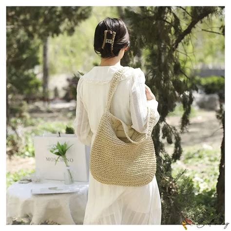 Bird In Bag Woven Bag Shoulder Crossbody Bag New Literary Straw