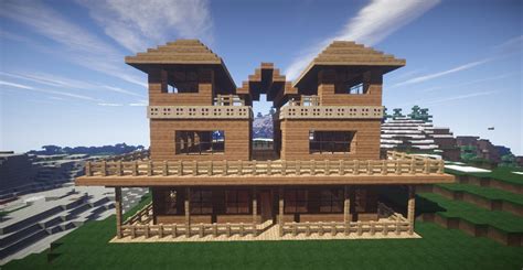 Beautiful Wooden Hut Minecraft Map