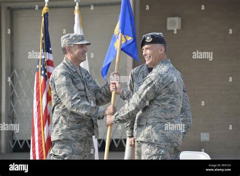 Col Daniel Kelly Th Fighter Wing Commander Gives The Guidon To