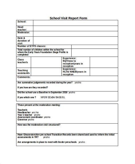 Visit Report 19 Examples Word Pages Google Docs How To Write PDF