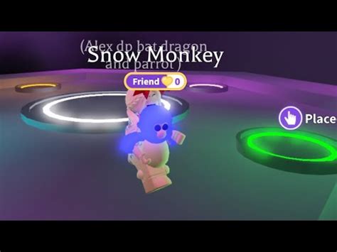 Mega Neon Snow Monkey In Adopt Me Roblox Youtube