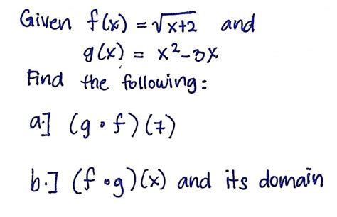 Answered Given F X √√x 2 And 2 G X X² 3x Bartleby