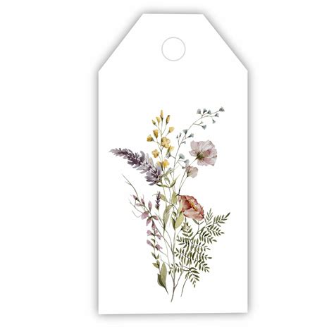 Cadeaulabel Veldbloemen Kidzstijl