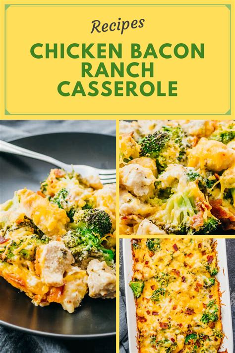 Chicken Bacon Ranch Casserole Keto Low Carb Food Recipe