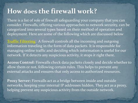 Building Fortified Walls Role Of Firewall Safeguarding Your Company Pptx