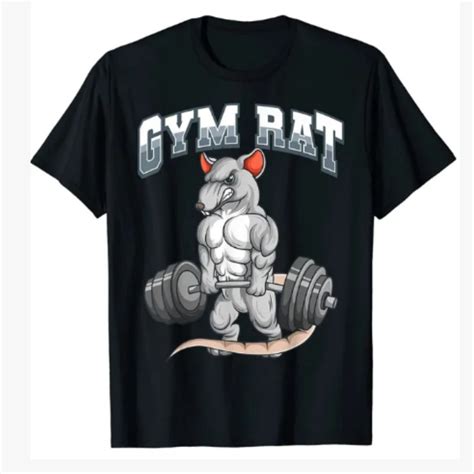 Camiseta Oversized Gym Rat Academia Treino Maromba Fitness Rato De