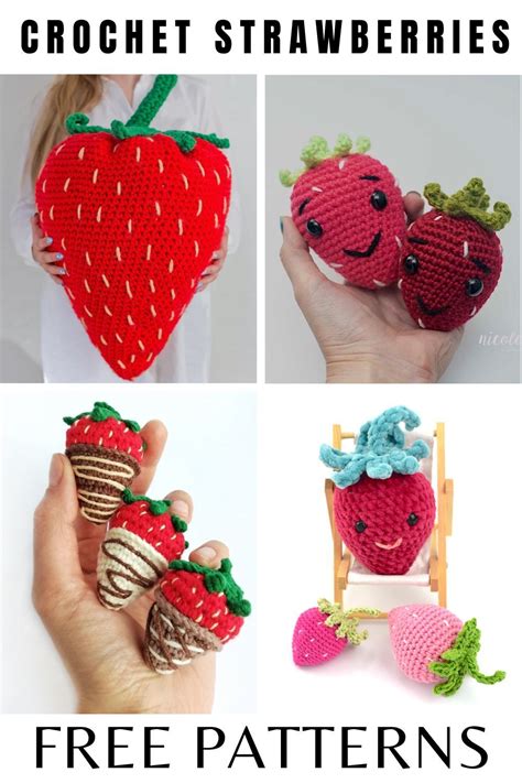 Crochet Strawberry Patterns All Free Artofit