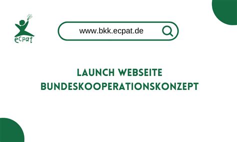 Ver Ffentlichung Der Webseite Des Bundeskooperationskonzept Bkk