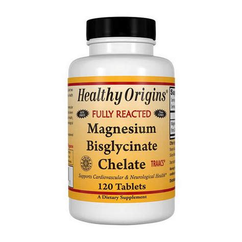 Купить Магний Healthy Origins Magnesium Bisglycinate Chelate 120 tabs