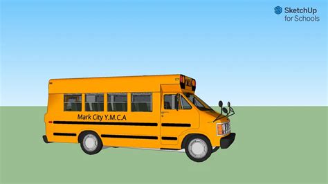 1986 Van-Con School Bus Y.M.C.A | 3D Warehouse