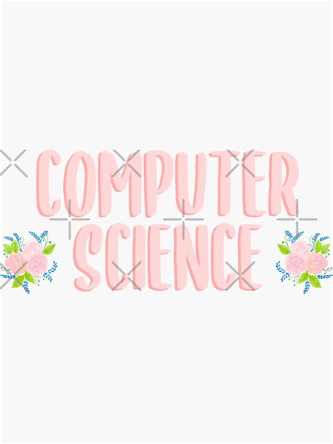 Computer Science Pink Sticker For Sale By Bathwater Redbubble