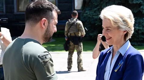 Ursula Von Der Leyen Vizit La Kiev De Ziua Europe Prezen A Mea De