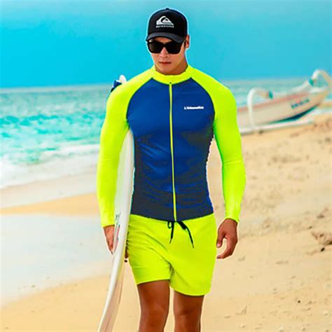 Sailbee Men S Uv Sun Protection Long Sleeve Rash Guard Wetsuit Swimsuit Top Diving Suit Men