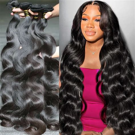 Rosabeauty 26 28 30 32 40 Inch Brazilian Hair Weave 1 3 4 Bundles Body