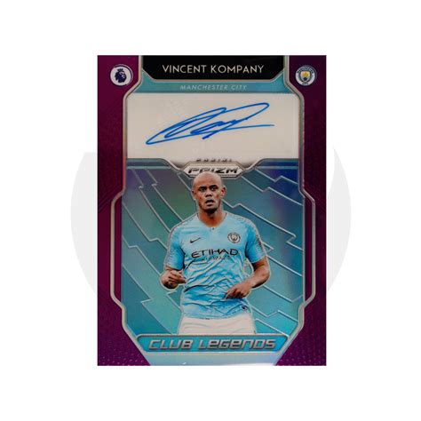 Panini Prizm Vincent Kompany Autograph Raw Card