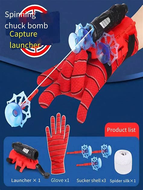 Pc Pp Material Red Hero Spider Web Shooting Fun Game Soft Bullet