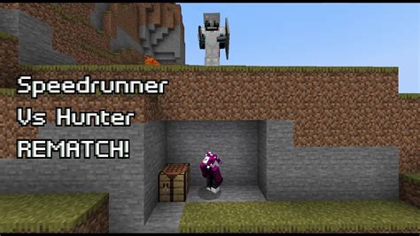 Speedrunner Vs Hunter Rematch Minecraft Manhunt Youtube