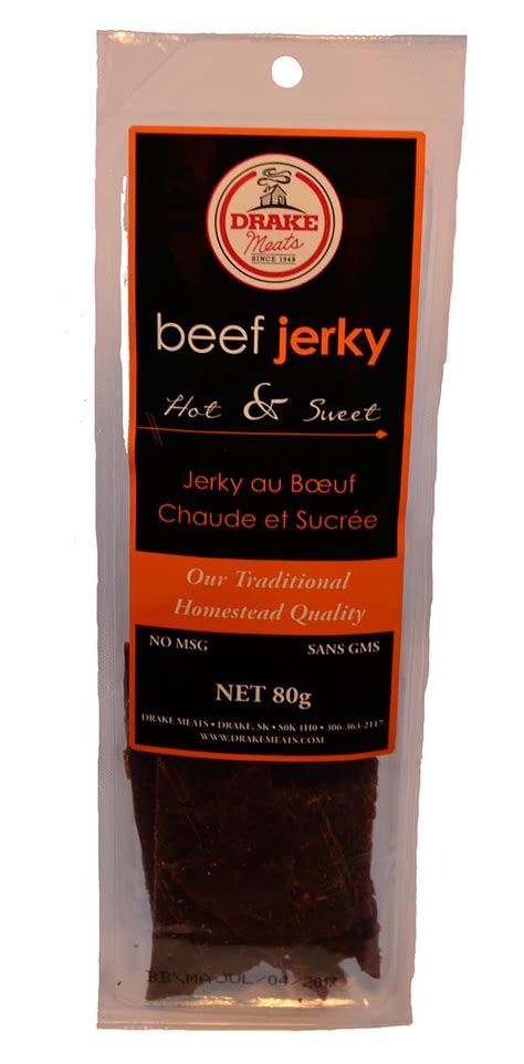 Hot Sweet Beef Jerky Drake Meats
