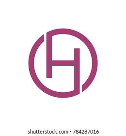 Letter H Geometric Logo Vector Stock Vector Royalty Free