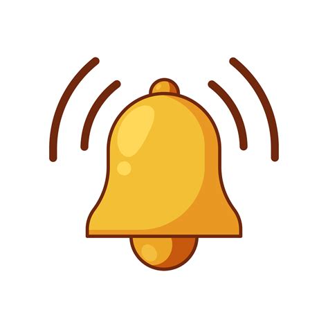 Notification bell vector isolated on white background 11232776 Vector ...