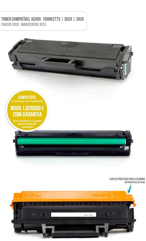 Toner Compatível 106R02773 para Xerox 3025 3020 3025BI | Mundoware