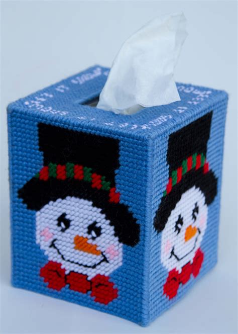 Everything Plastic Canvas Plastic Canvas Let It Snow Snowman Tissue