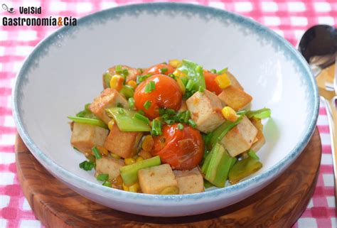 Tofu Salteado Con Tirabeques Y Tomates Cherry Gastronom A C A